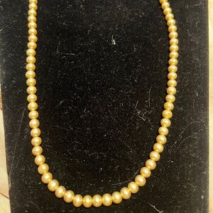 Vintage Marvella Faux Pearl Necklace with Ornate Decorative Clasp